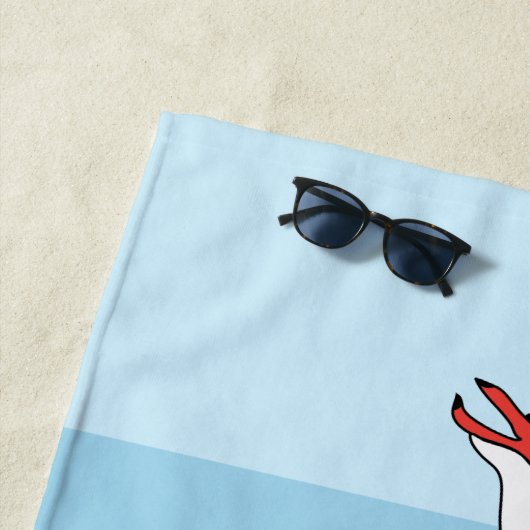 Serviette De Plage Distances sociales Hugs virtuels (En situation)