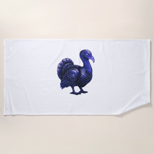 Serviette De Plage Distopian Turquie Thanksgiving Design Classique T- (Devant)