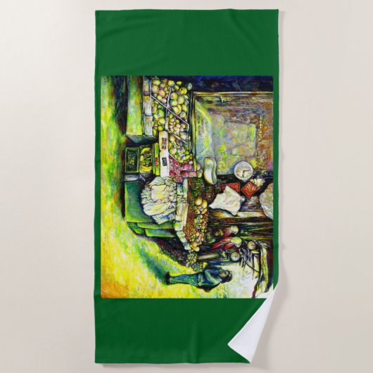 Serviette De Plage Dit pour impliquer toute l'idée (Devant)