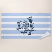 Serviette De Plage Dites Bonjour À Été (Devant)