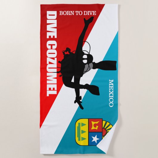 Serviette De Plage Dive Cozumel DF2 (Devant)