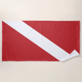 Serviette De Plage Diver Down Flag (Devant)