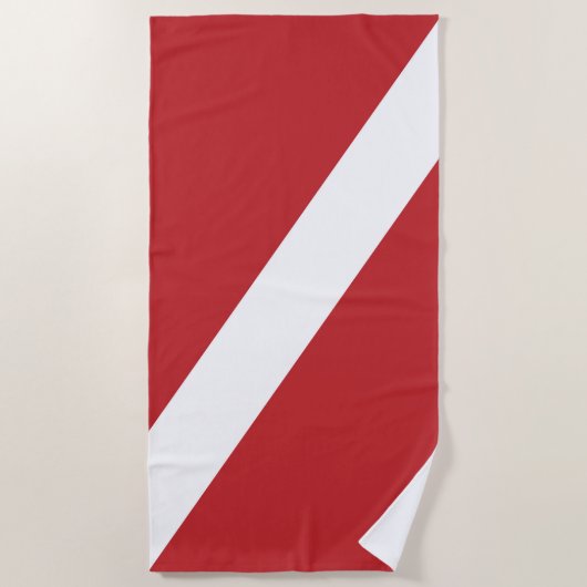 Serviette De Plage Diver Down Flag (Devant)
