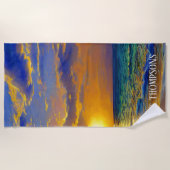 Serviette De Plage Divine Beach Sunset à Porto Rico (Devant)