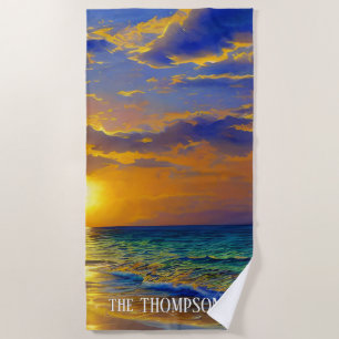 Serviette De Plage Divine Beach Sunset à Porto Rico