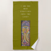 Serviette De Plage Divine Feminine Buddha original art Towel (Devant)