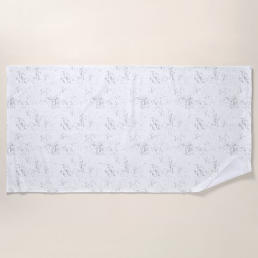 Serviette De Plage Dix-huit Conception Vide (Devant)