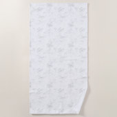 Serviette De Plage Dix-huit Conception Vide (Devant)
