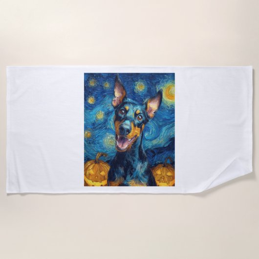 Serviette De Plage doberman (Devant)