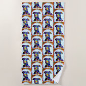 Serviette De Plage Doberman Love Beach Towel (Devant)