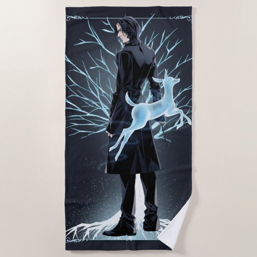 Serviette De Plage Doe Patronus d'Anime Severus Snape (Devant)
