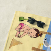Serviette De Plage Doggone Beach (En situation)