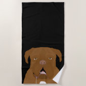 Serviette De Plage Dogue de Bordeaux Beach Towel (Devant)