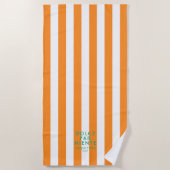 Serviette De Plage Dolce Far Niente Cinque Terra Orange (Devant)