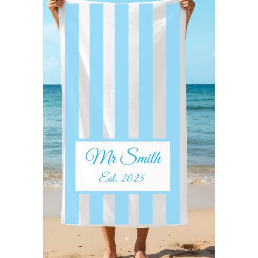 Serviette De Plage Don mariage M. et Mme Couple Towel, nouvellement m