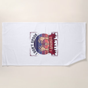 Serviette De Plage Don Spook Sparkle Mains de Zombie Halloween Sang_1