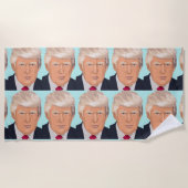 serviette de plage DONALD TRUMP (Devant)