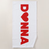 Serviette De Plage Donna Love (Devant)