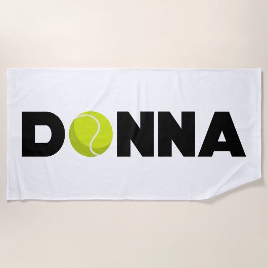 Serviette De Plage Donna Tennis (Devant)