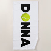 Serviette De Plage Donna Tennis (Devant)