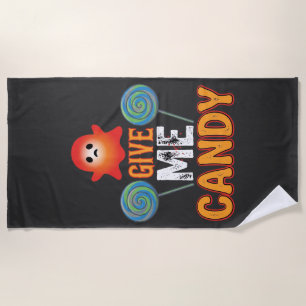 Serviette De Plage Donnez-moi des bonbons Halloween Fantôme_1