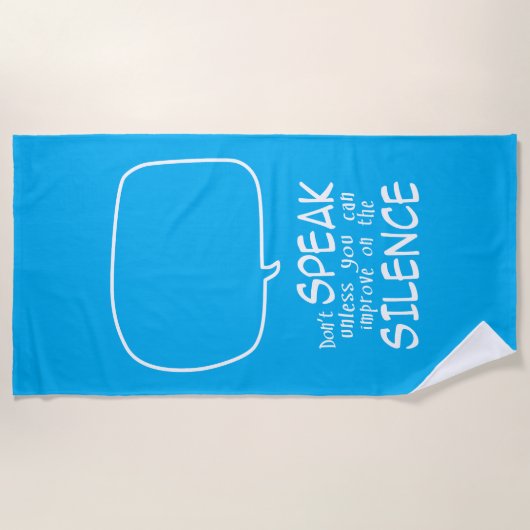 Serviette De Plage Don't Speak (Devant)