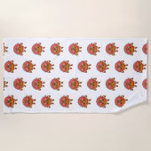 Serviette De Plage Donuts en colère (Devant)