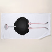 Serviette de plage d'Ostrich (Devant)