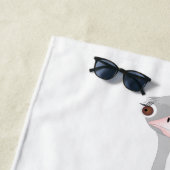Serviette de plage d'Ostrich (En situation)