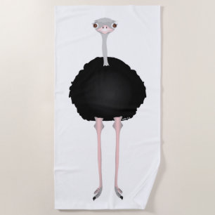 Serviette de plage d'Ostrich