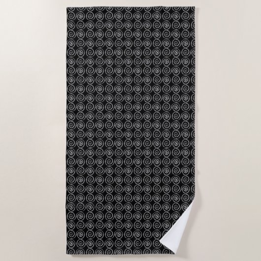 Serviette De Plage Double Spiral Celtic Pattern (Devant)