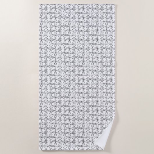 Serviette De Plage Double Spiral Celtic Pattern (Devant)