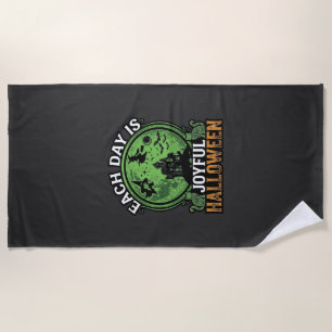 Serviette De Plage Double Toil Trouble Sorcière Citrouille Halloween