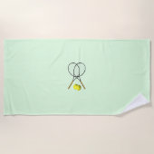 Serviette De Plage Doubles de tennis Green (Devant)