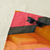 Serviette De Plage Douceur aux couleurs vives (En situation)