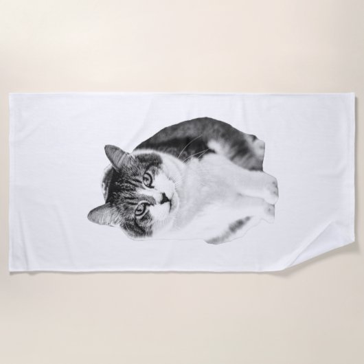 Serviette De Plage Douceur Chaleureuse (Devant)