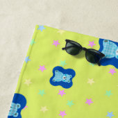 Serviette De Plage Doudou dessin animé ours (En situation)