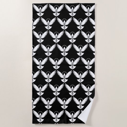 Serviette De Plage Dove avec clé (Devant)