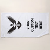 Serviette De Plage Dove avec croix (Devant)