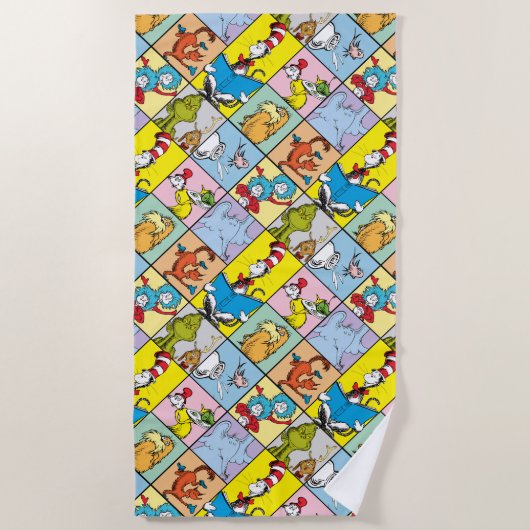 Serviette De Plage Dr Seuss | Graphique Histoires (Devant)