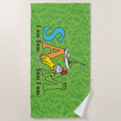 Serviette De Plage Dr. Seuss | Je suis Sam. Sam je suis. (Devant)