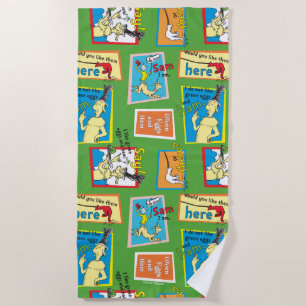 Serviette De Plage Dr. Seuss Les œufs verts au jambon Citations d'his