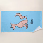 Serviette De Plage Dr. Seuss | Renard Rose (Devant)