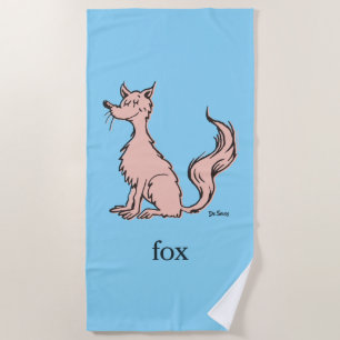 Serviette De Plage Dr. Seuss Renard Rose