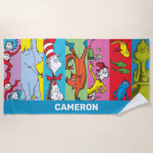 Serviette De Plage Dr Seuss   Tranche de caractères