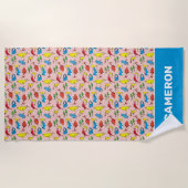 Serviette De Plage Dr Seuss | Un poisson deux Motifs de poisson (Devant)