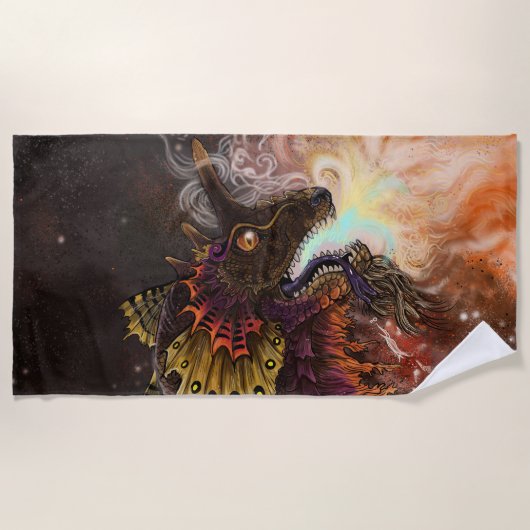 Serviette De Plage Dragon à crampons (Devant)