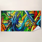 Serviette De Plage Dragon Art (Devant)
