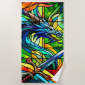 Serviette De Plage Dragon Art (Devant)