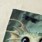 Serviette De Plage Dragon Jabberwocky Cute Imaginaire Créature Art (En situation)